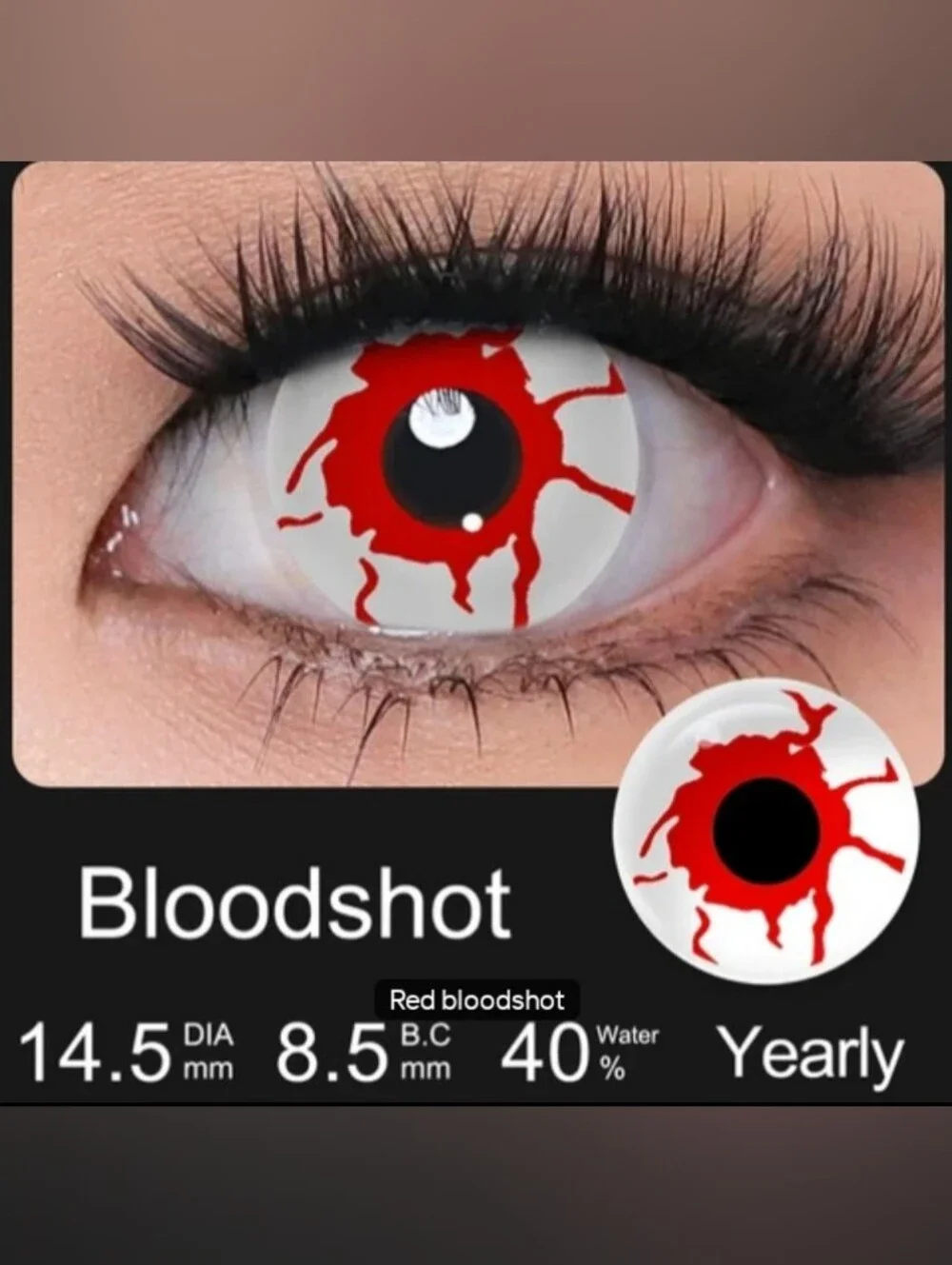 Halloween Color Eye Wear Lenses - Costume Enhancements